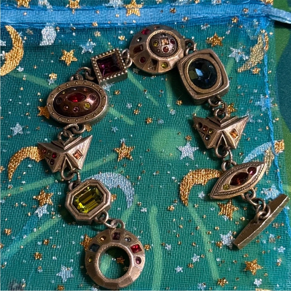 Vintage Patricia Locke Bracelet w/ Swarovski Crystals (90s/Y2K era)